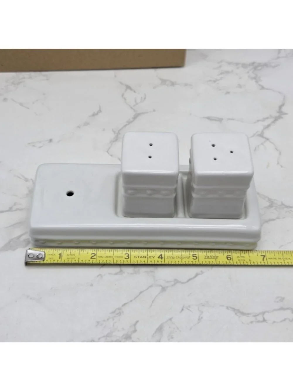 Nora Fleming PEARL DOT Salt & Pepper Shaker Set with Tray and 3 Minis S6B NEW